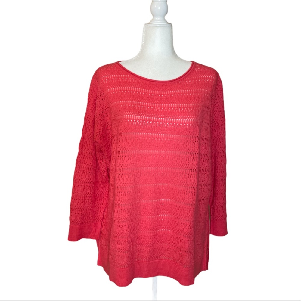 St John’s Bay Half Sleeve Pink Top LARGE